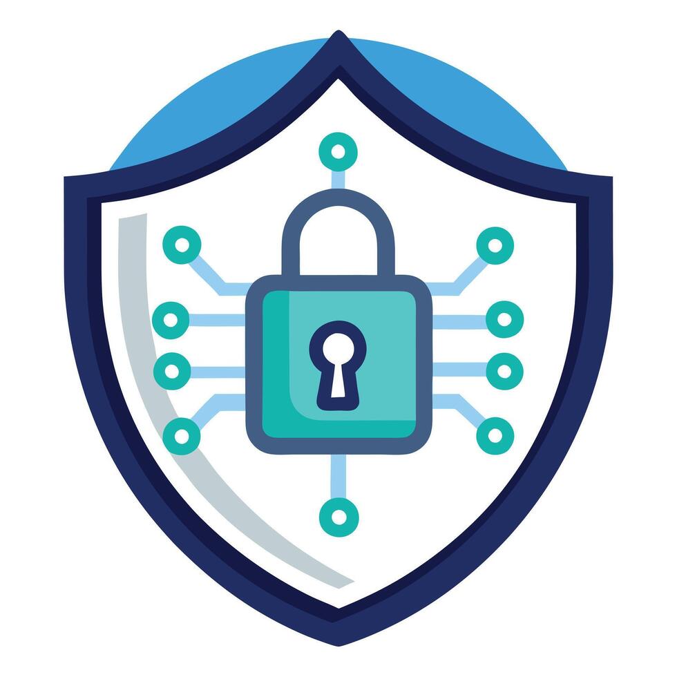 shield-icon-with-a-digital-lock-and-cybersecurity-concept-vector